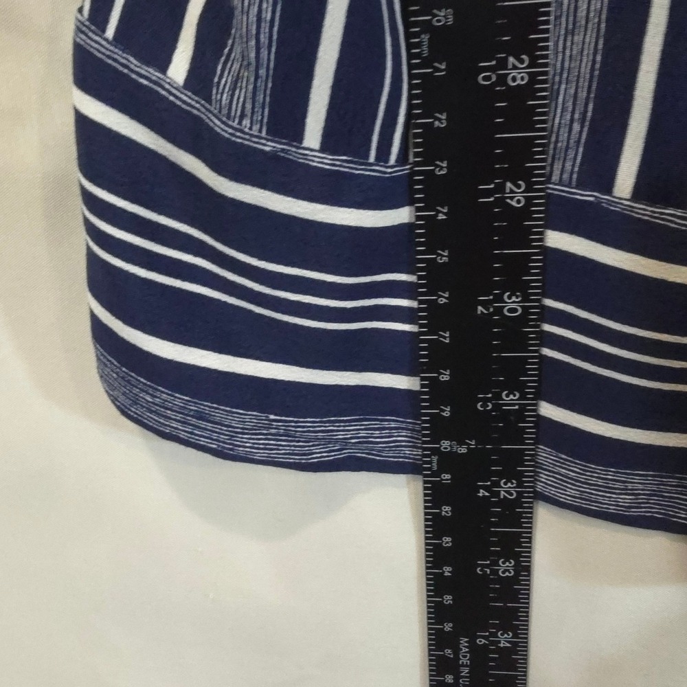 LOFT Navy and White Striped Spaghetti Strap Romper - Picture 5 of 10